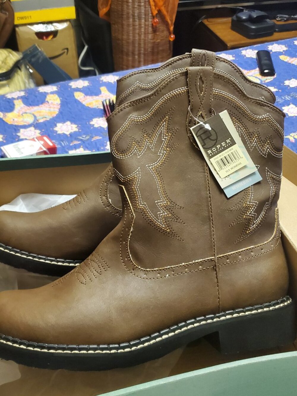 Roper Chunk Rider -Brown US10.5 Boots